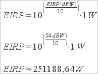 Berechnung EIRP