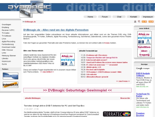 DVBmagic im Jahr 2007